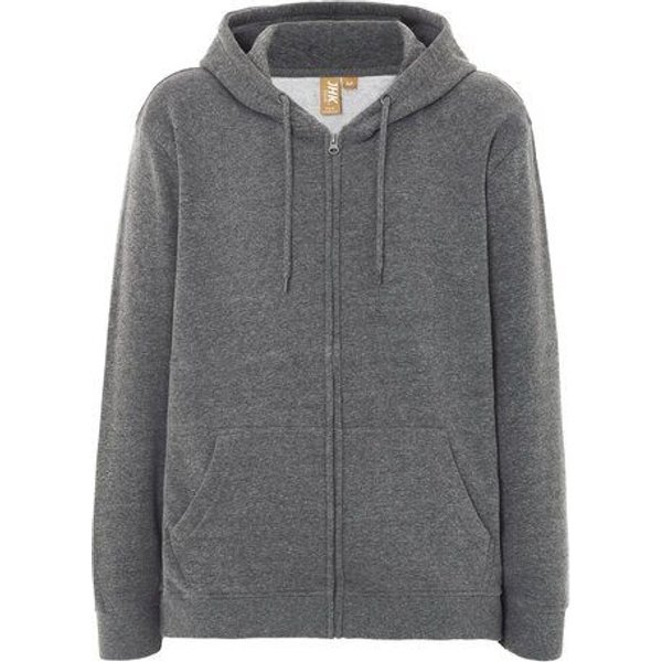 JHK Unisex Sweatjacke mit Kapuze Zoodie Pullover Kapuzenjacke