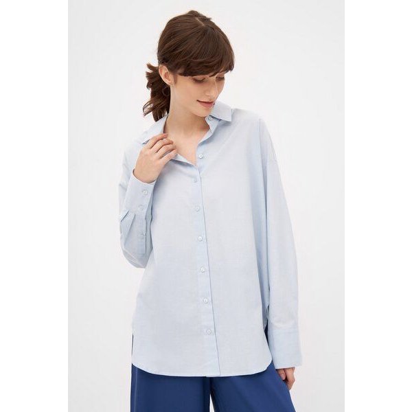 Givn Berlin Bluse GBCOSIMA aus Bio-Baumwolle - Light Blue