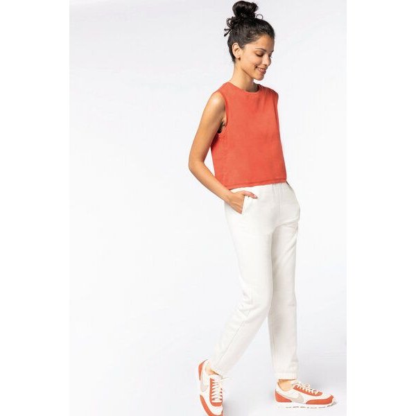 Kultgut Vegan Vintagelook CropTop - 100% Biobaumwolle