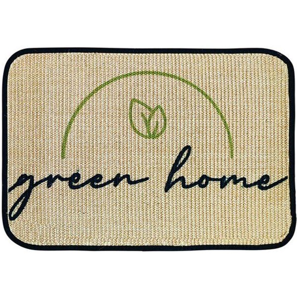 4betterdays Fußmatte | 'green home' | 45 x 75 cm | Sisal | Naturlatex