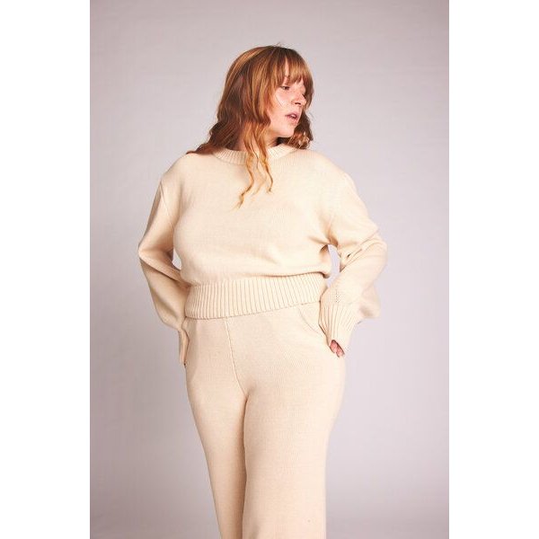 Baìge the Label cropped Strickpullover Cara aus Bio-Baumwolle