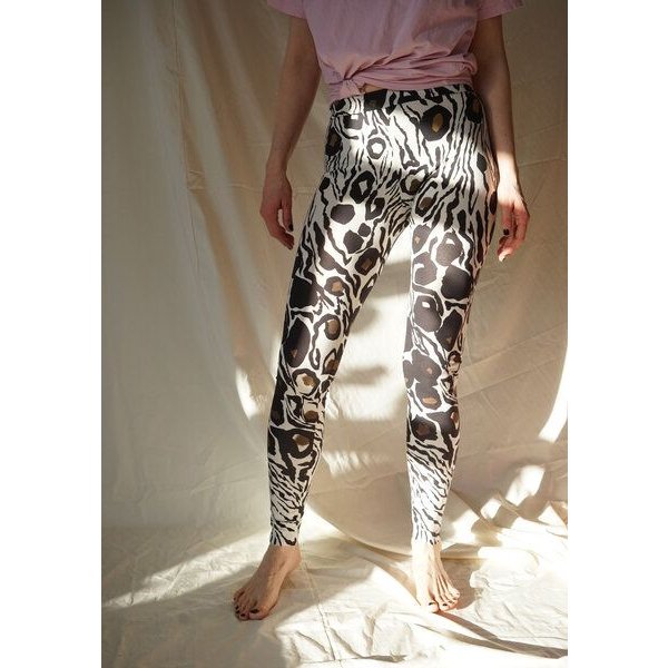Lena Schokolade Animal Leggings aus Bio-Baumwolle