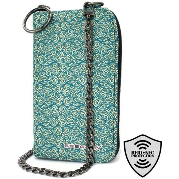 Seegarn-Täschle / 2in1 Handy-Tasche und Geldbeutel (MB24)