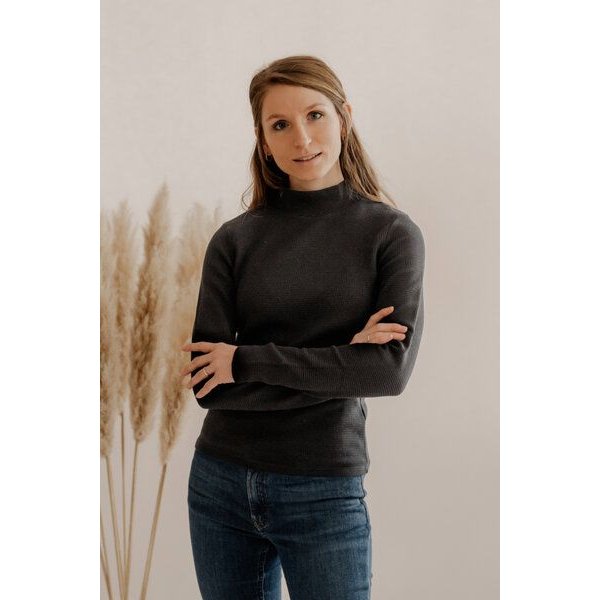 Marenika Waffel Stehkragen Longsleeve CLARA