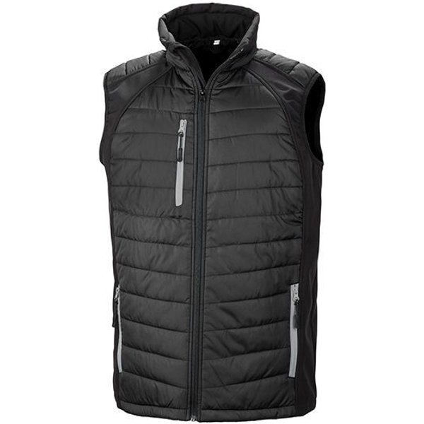 Result Genuine Recycled Herren Weste Steppweste Atmungsaktiv Wasserabweisend Bodywarmer bis Größe 4XL Wattiert Padded Übergangsweste