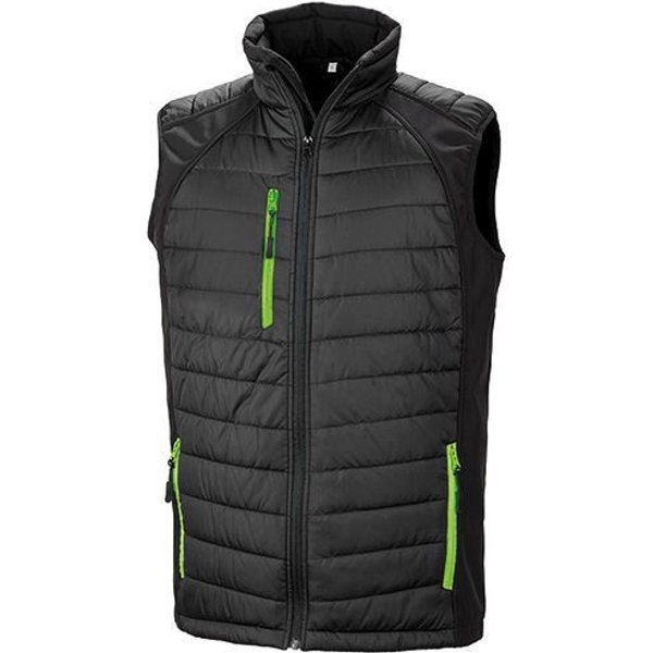 Result Genuine Recycled Herren Weste Steppweste Atmungsaktiv Wasserabweisend Bodywarmer bis Größe 4XL Wattiert Padded Übergangsweste