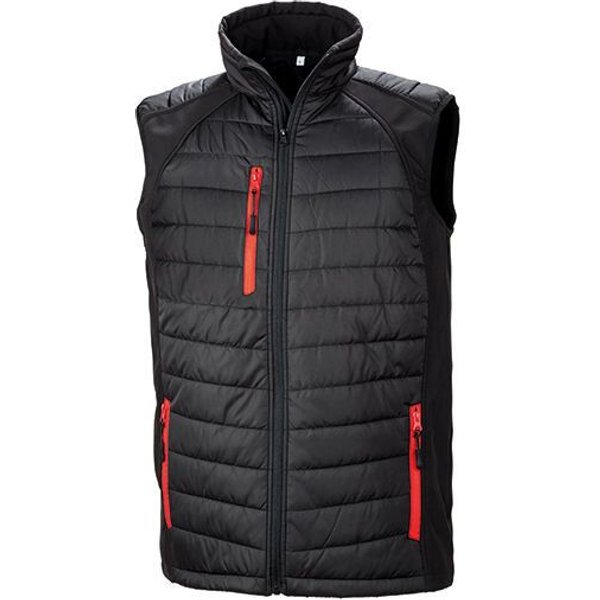 Result Genuine Recycled Herren Weste Steppweste Atmungsaktiv Wasserabweisend Bodywarmer bis Größe 4XL Wattiert Padded Übergangsweste