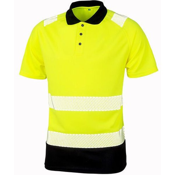 Result Genuine Recycled Safety Workwear Hi Viz Polo Shirt Berufsbekleidung Atmungsaktiv Reflektierend