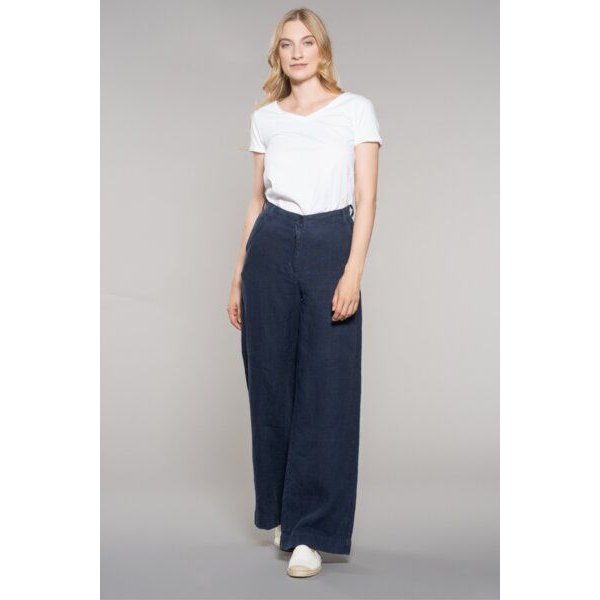 Feuervogl fv-Fr:051 | Weites Bein | Hohe Taille | Pure Linen