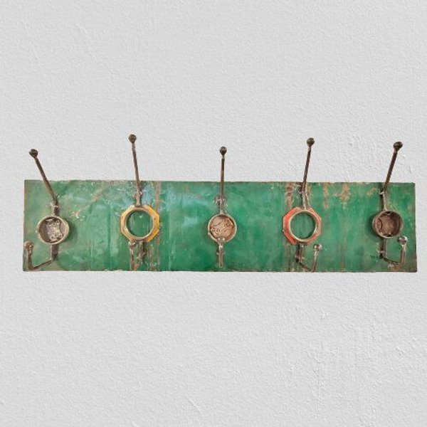 Moogoo Creative Africa Garderobe -5 Haken- recycelte Ölfässer - Post-Oil Upcycling