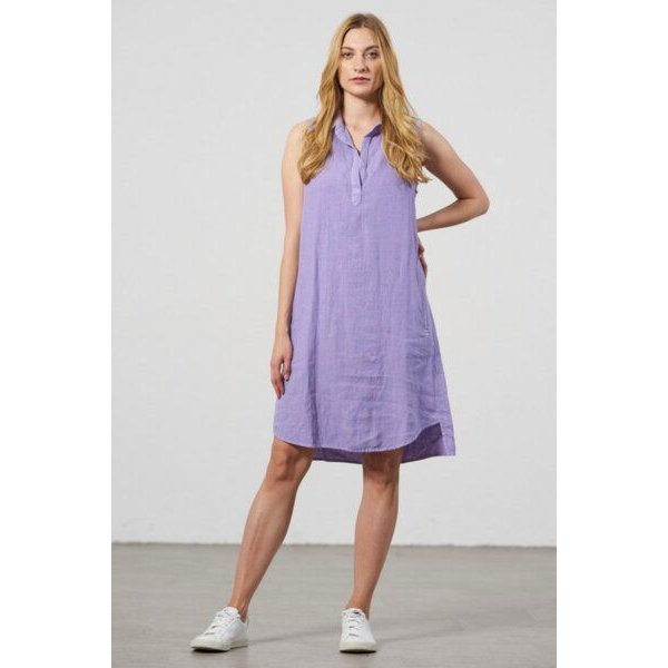 Feuervogl fv-Ki:ki | Shirt Dress | A-Shape | Sleeveless | Pure Linen