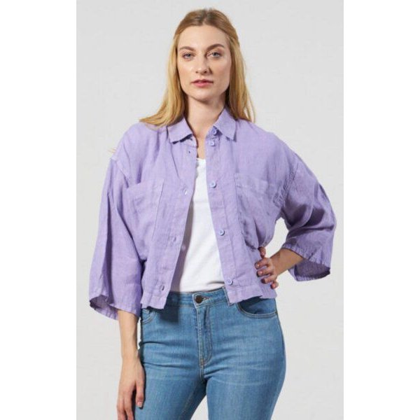 Feuervogl fv-Tam:ika | Oversize Jacket | Belt | Pure Linen