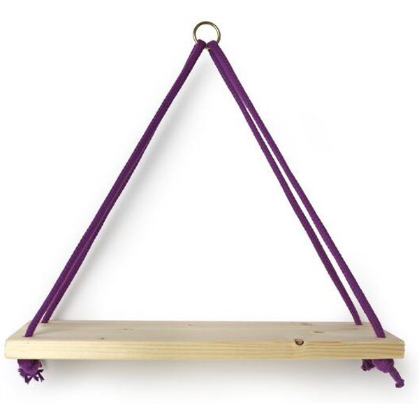 GARY MASH Wandregal Triangle mit Baumwollkordel
