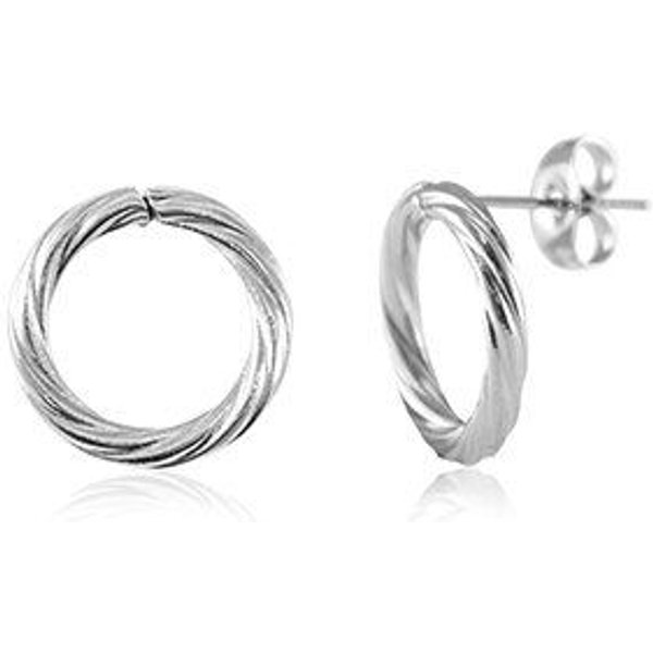 Kreis Ohrringe Twist in 14 mm von Elektropulli