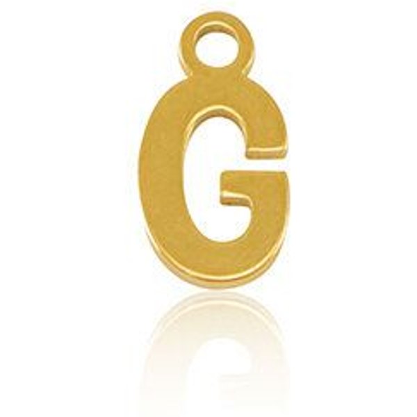 ELEKTROPULLI Feine Ohrringe mit Initial Anhänger (ca. 25 mm + 9 x 5 mm)