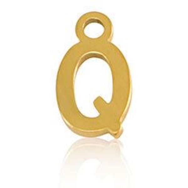 ELEKTROPULLI Feine Ohrringe mit Initial Anhänger (ca. 25 mm + 9 x 5 mm)