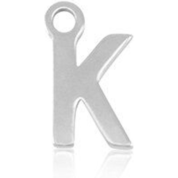 ELEKTROPULLI Feine Ohrringe mit Initial Anhänger (ca. 25 mm + 9 x 5 mm)