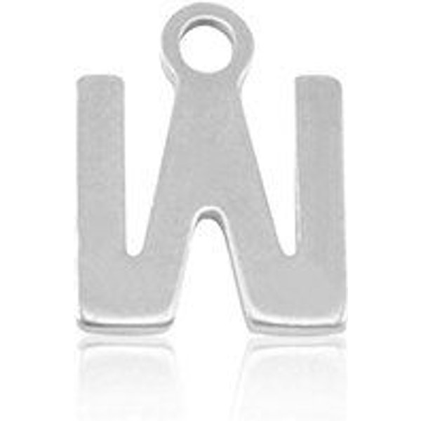 ELEKTROPULLI Feine Ohrringe mit Initial Anhänger (ca. 25 mm + 9 x 5 mm)