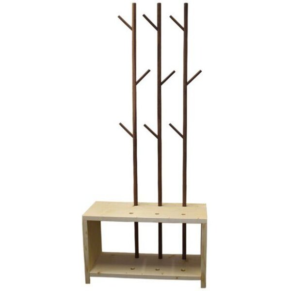 4betterdays Garderobe 'MyStyle' - Small | L 75 x T 30 x H 45 cm | Zirbe