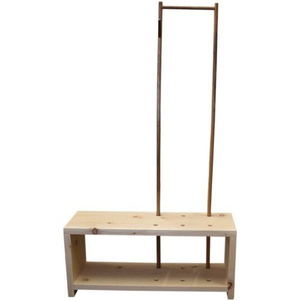 4betterdays Garderobe 'MyStyle' - Medium | L 100 x T 30 x H 45 cm | Zirbe