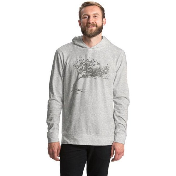 Peaces.bio - handbedruckte Biomode Bio-Jersey-Kapuzensweater Unisex "Windy Tree"