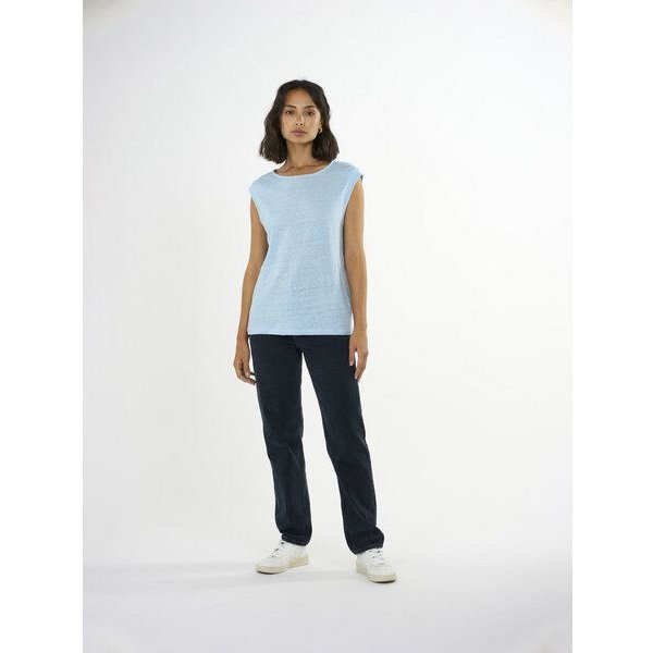 KnowledgeCotton Apparel Shirt VIOLET aus Bio-Leinen