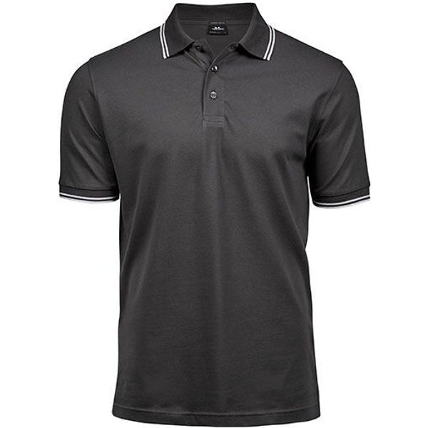 TeeJays Herren Men Stretch Polo Shirt Kurzarm Zweifarbig
