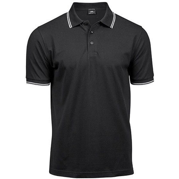 TeeJays Herren Men Stretch Polo Shirt Kurzarm Zweifarbig