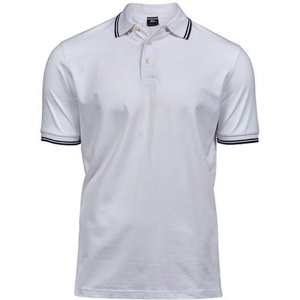 TeeJays Herren Men Stretch Polo Shirt Kurzarm Zweifarbig