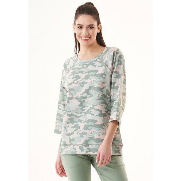 ORGANICATION Sweatshirt aus Bio-Baumwolle mit Camouflage-Muster