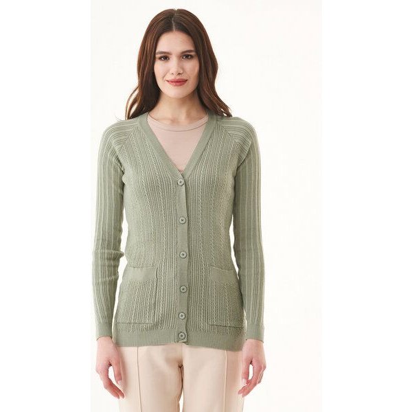 ORGANICATION Cardigan aus Bio-Baumwolle mit Knöpfen