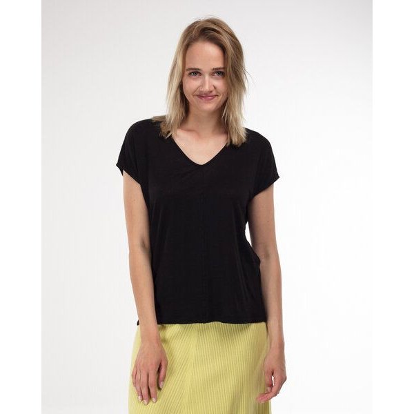Alma & Lovis V-Neck Shirt im Loose-Fit aus reinem Leinen | Linen V-Neck