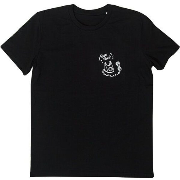 päfjes Ring Ring Telefon - Brust Motiv - Fair Wear Männer T-Shirt - Schwarz