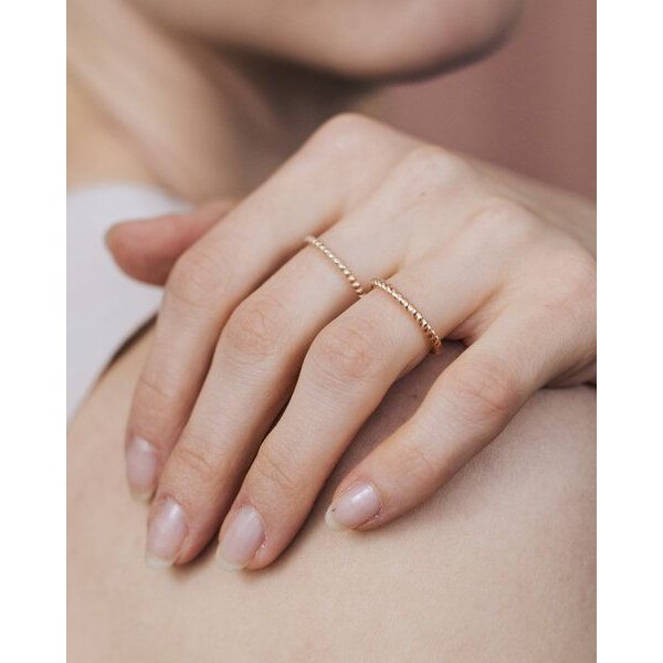 lille mus Ring 'Kugeln' 925 Silber / vergoldet