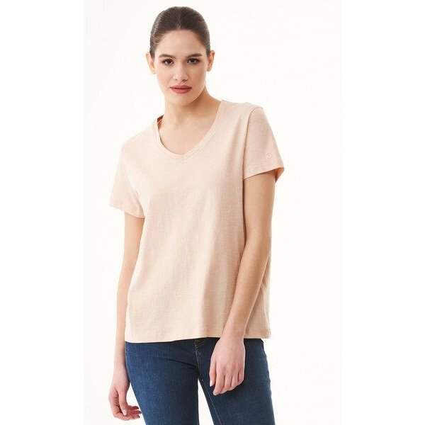 ORGANICATION Damen Basic T-Shirt aus Bio-Baumwolle mit V-Ausschnitt