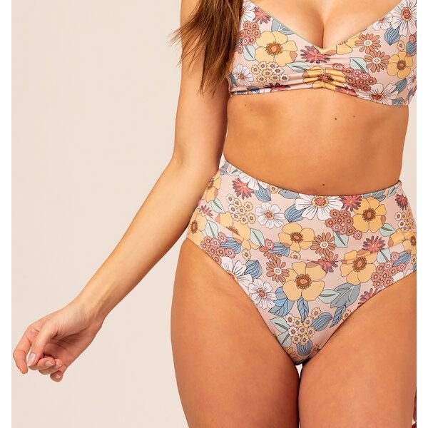 Woodlike Ocean Emee High Waist - reversible floral / green