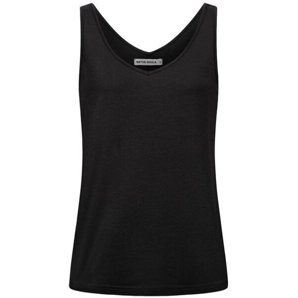 NATIVE SOULS Lyocell Damen V-Neck Top