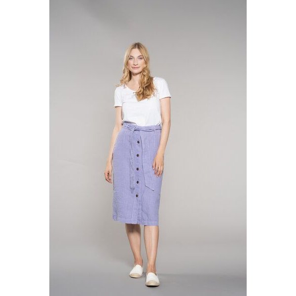 Feuervogl fv-Sin:ga | Midi Skirt | Pure Linen