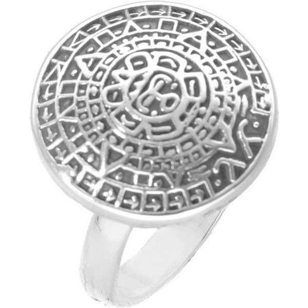 pakilia Silber Ring Aztekenkalender – fair gehandelt & handgefertigt in Mexiko