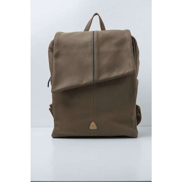 Ritagli di G Damen Leder Laptop Rucksack MARTIN für Studium oder Arbeit - 100% Made in Italy