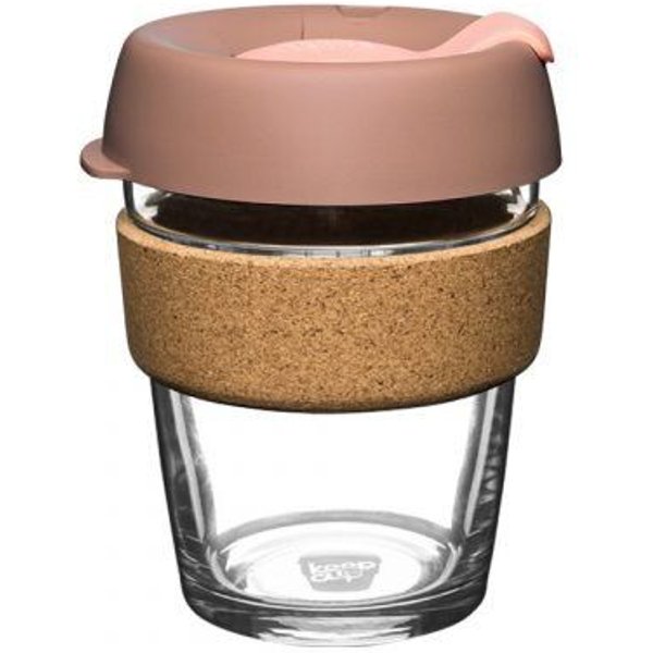 KeepCup BREW CORK - Coffee to go Becher aus Glas mit Korkband - 340ml (M)
