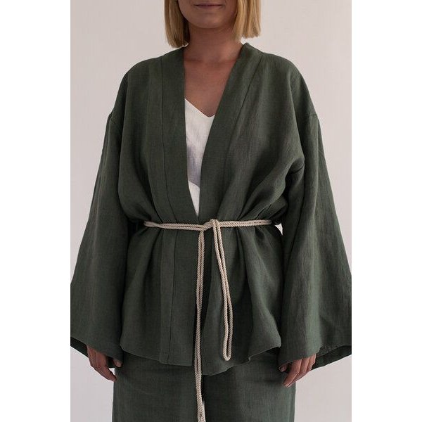 gust. Kimono aus Leinen - Linen Kimono - 100% Bio-Leinen