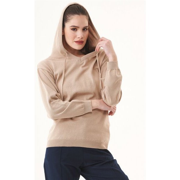 ORGANICATION Feinstrick-Hoodie aus Bio-Baumwolle