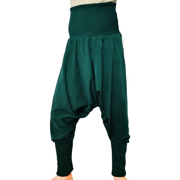 liebewicht Weite Hose Yogahose Pumphose für Kinder grün schwarz Gr.122-164