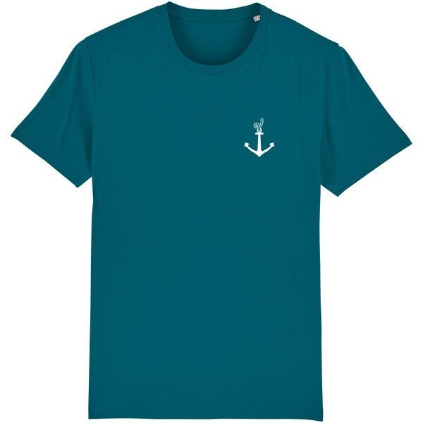 Spangeltangel T-Shirt "Anker", Männershirt, Herrenshirt, bedruckt, T-Shirt, Biobaumwolle