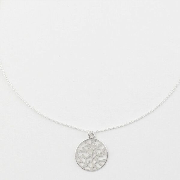 BELLYBIRD Jewellery Halskette - Lebensbaum, Anhänger kleiner Baum, Silber/ Silber vergoldet