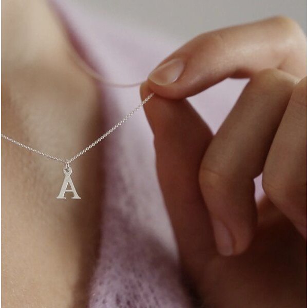 BELLYBIRD Jewellery Halskette - kleiner Buchstabe, Kinder/ Erwachsene, aus Silber/ Silber vergoldet