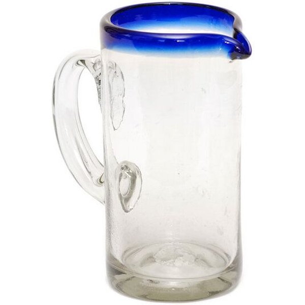 Mitienda Shop Karaffe aus mundgeblasenem Glas Filo Azul