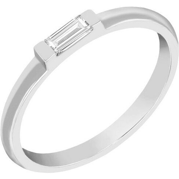 Eppi Ring mit einem Diamanten in Baguette-Form Xenia