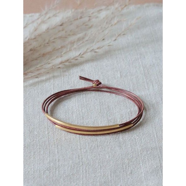 pikfine Tube Armband “Tingval” // vergoldet